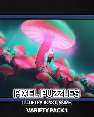 Pixel Puzzles Illustrations & Anime - Jigsaw Pack: Variety Pack 1
