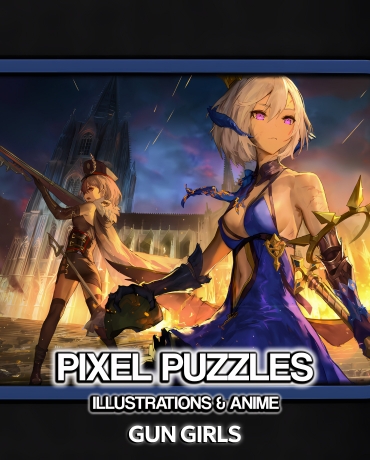 Pixel Puzzles Illustrations & Anime - Jigsaw Pack: Gun Girls