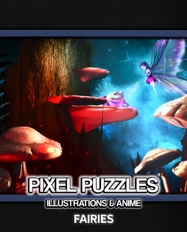Pixel Puzzles Illustrations & Anime - Jigsaw Pack: Fairies