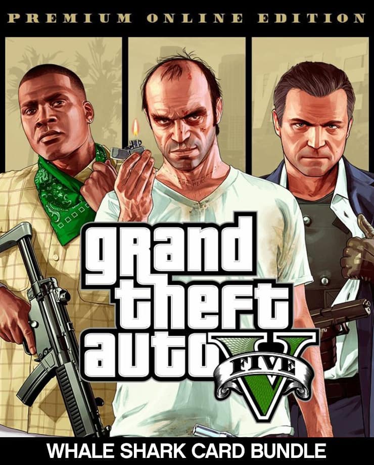 

Игра для PC Grand Theft Auto V: Premium Online Edition + Whale Shark Card Bundle