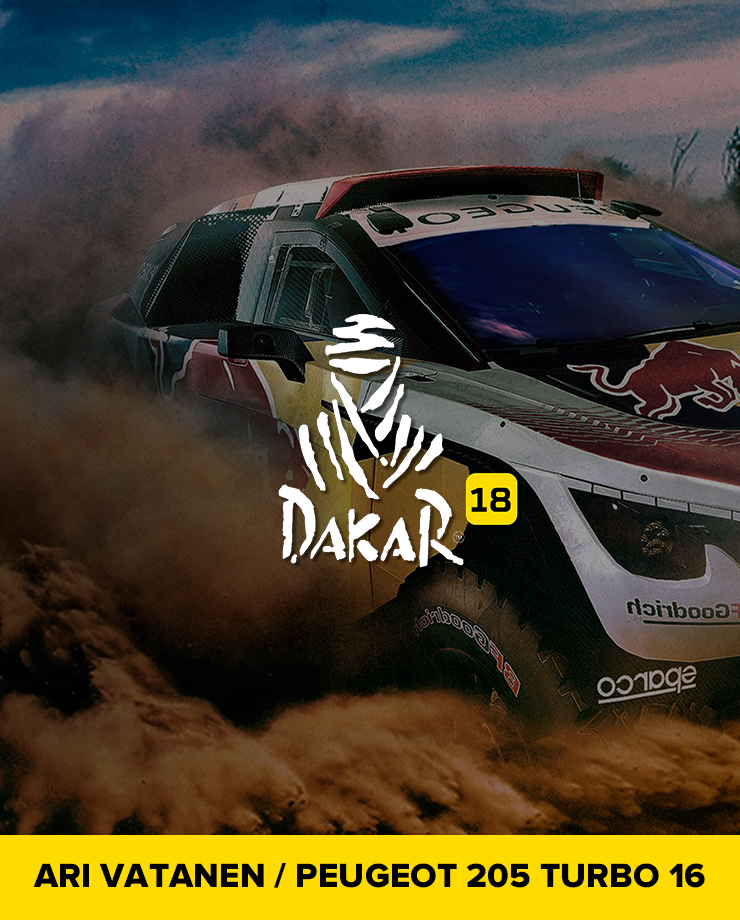 Dakar 18 - Ari Vatanen / Peugeot 205 Turbo 16