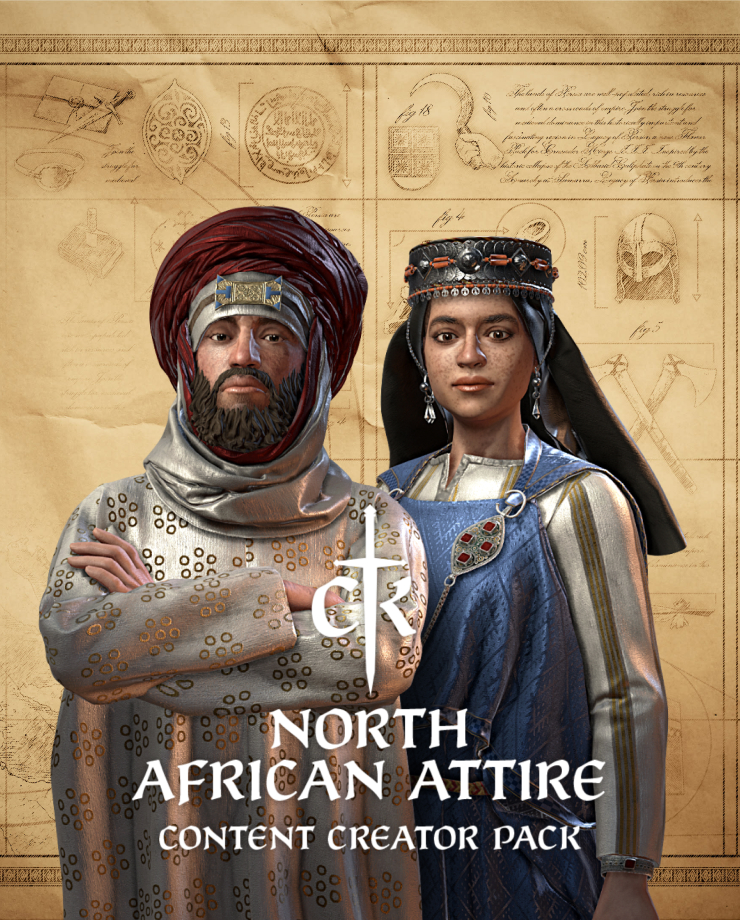 

Crusader Kings III Content Creator Pack: North African Attire (PC и Mac)