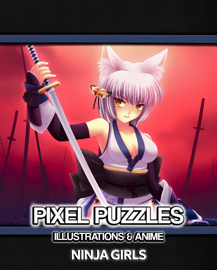 

Игра для PC Pixel Puzzles Illustrations & Anime - Jigsaw Pack: Ninja Girls