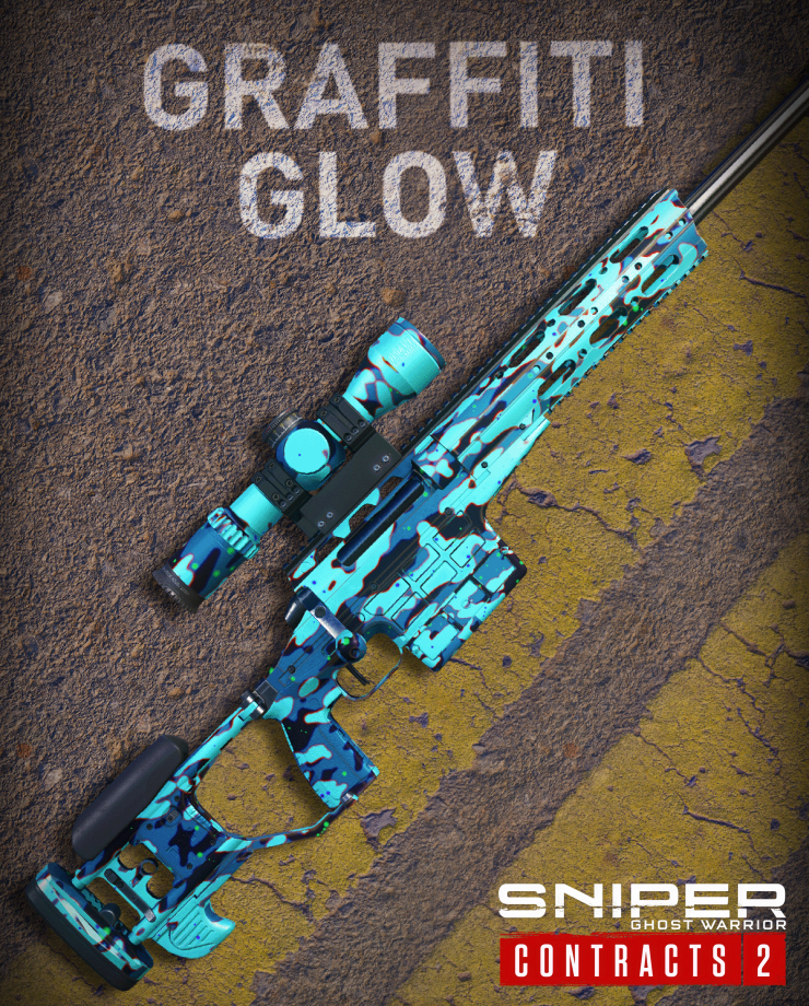 

Игра для PC Sniper Ghost Warrior Contracts 2 - Graffiti Glow Skin