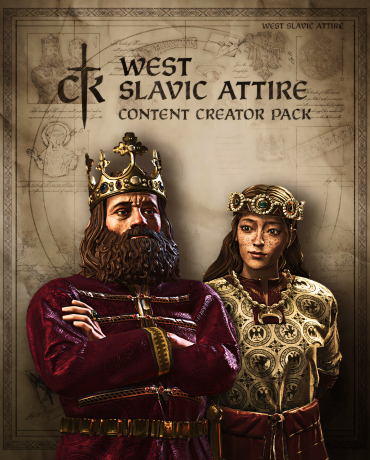 

Crusader Kings III Content Creator Pack: West Slavic Attire (PC и Mac)